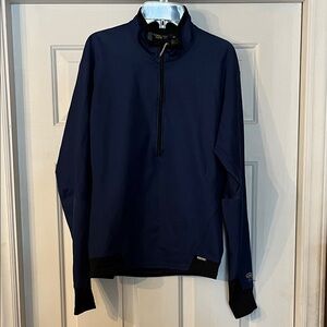 Mountain Hardwear Navy 3/4-Zip Windstopper Pullover
